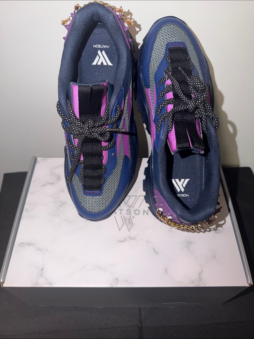 🔥👟🔥 Watson Raiders Sneakers in Navy and Purple Color-Way - Size 9M